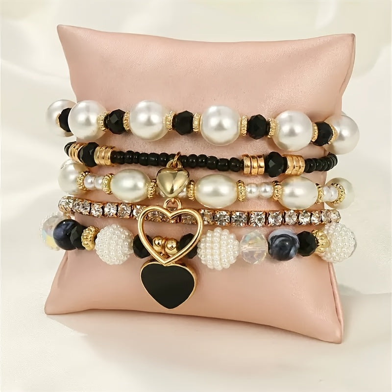 5pcs bracelet   pearl handmade beading bohemian fashion