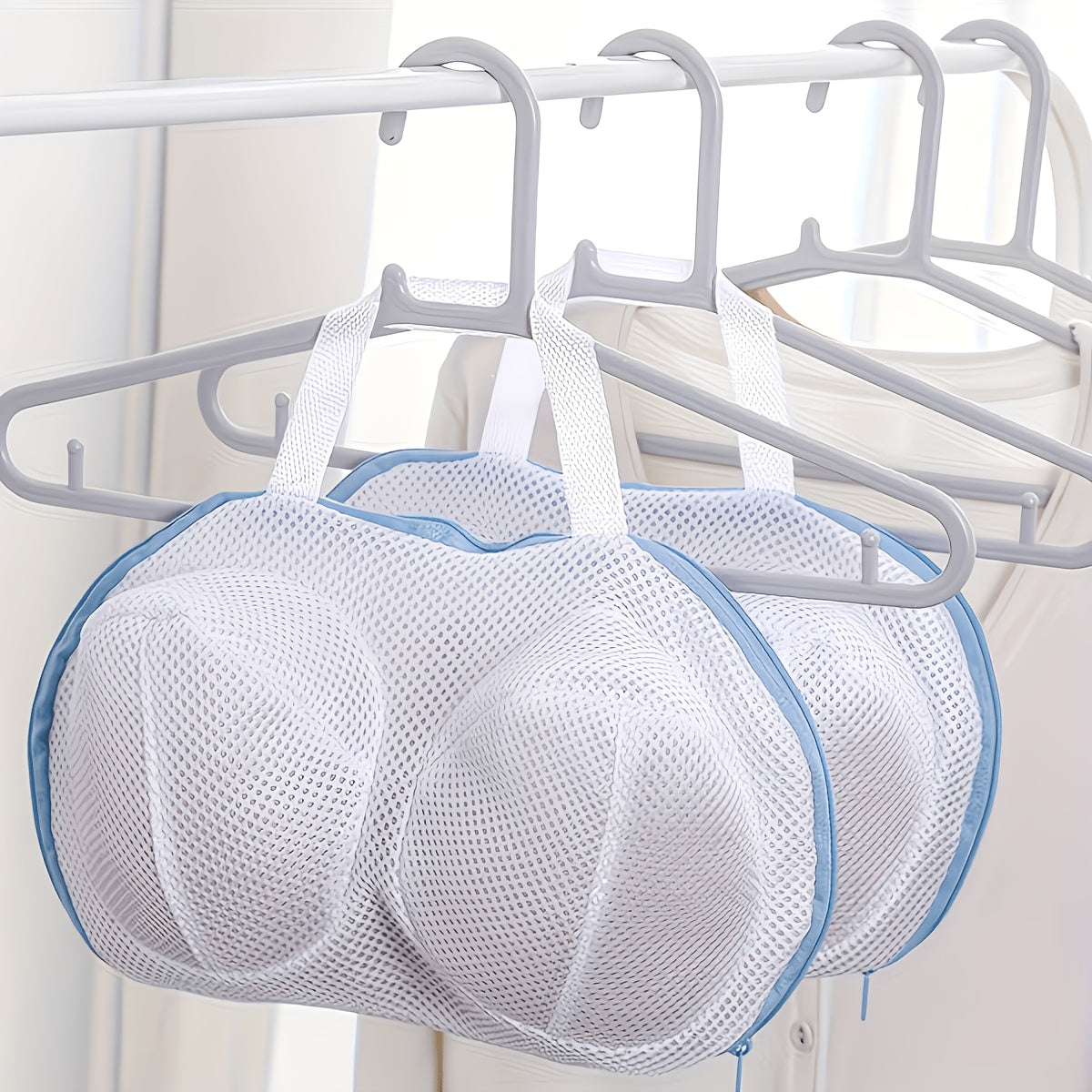 2pcs 3d bra laundry bag handle anti deformation mesh wash