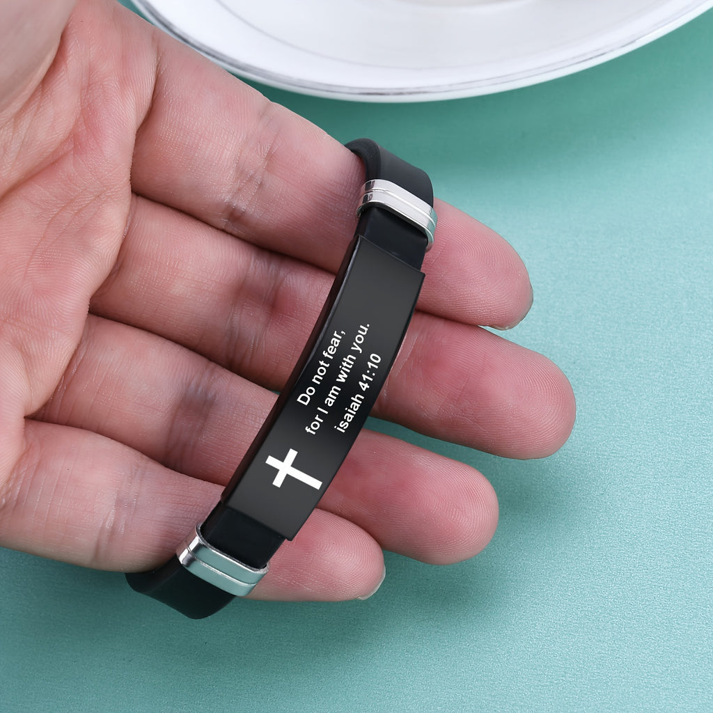 304 304 stainless steel bible bangle bangle bracelet