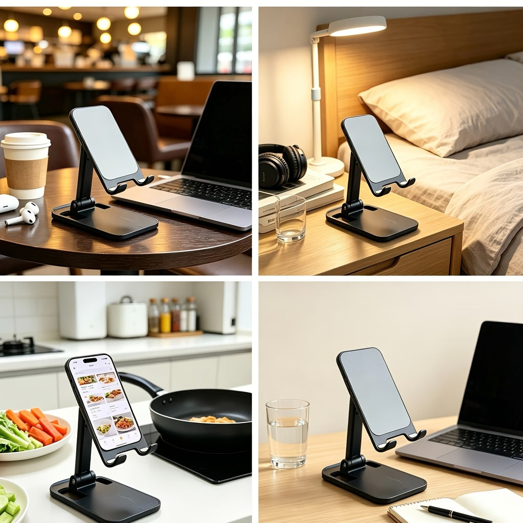foldable adjustable desktop phone stand multi angle