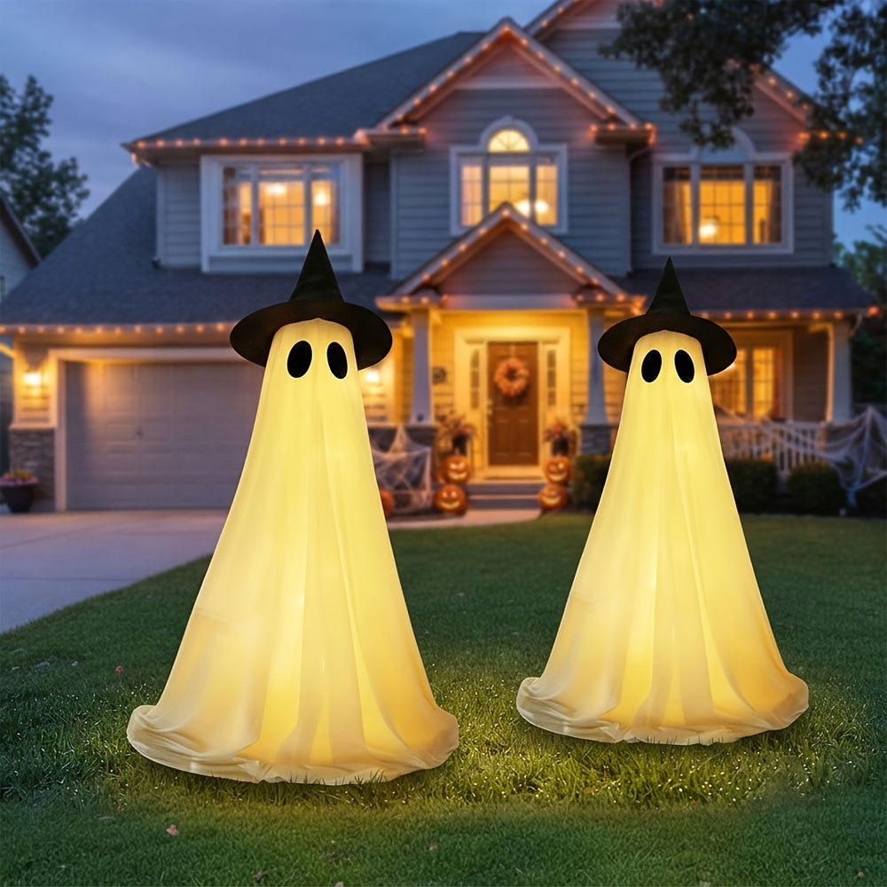 2pcs outdoor halloween decorations large lighted decor set
