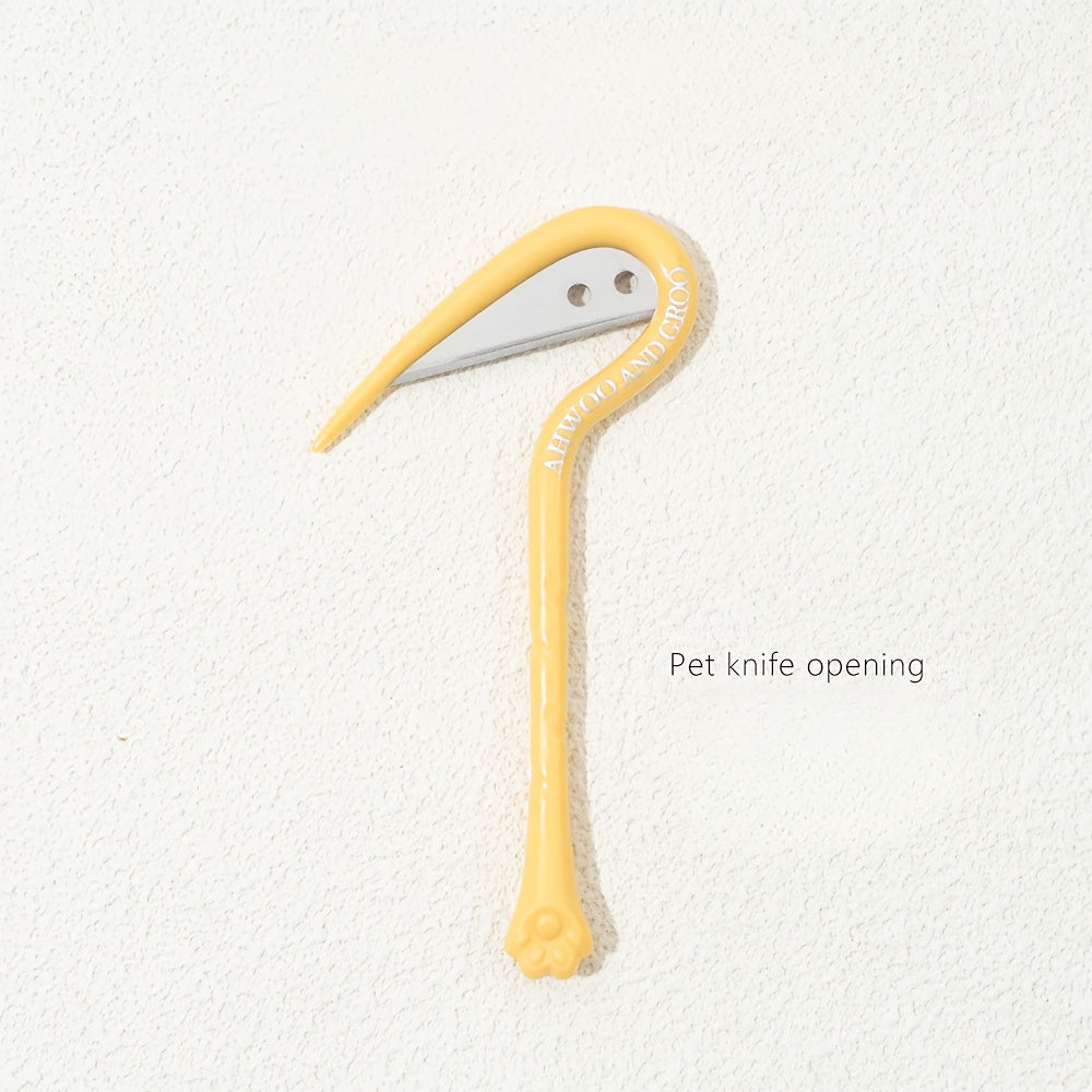 3 pack random color pet deshedding detangling knife