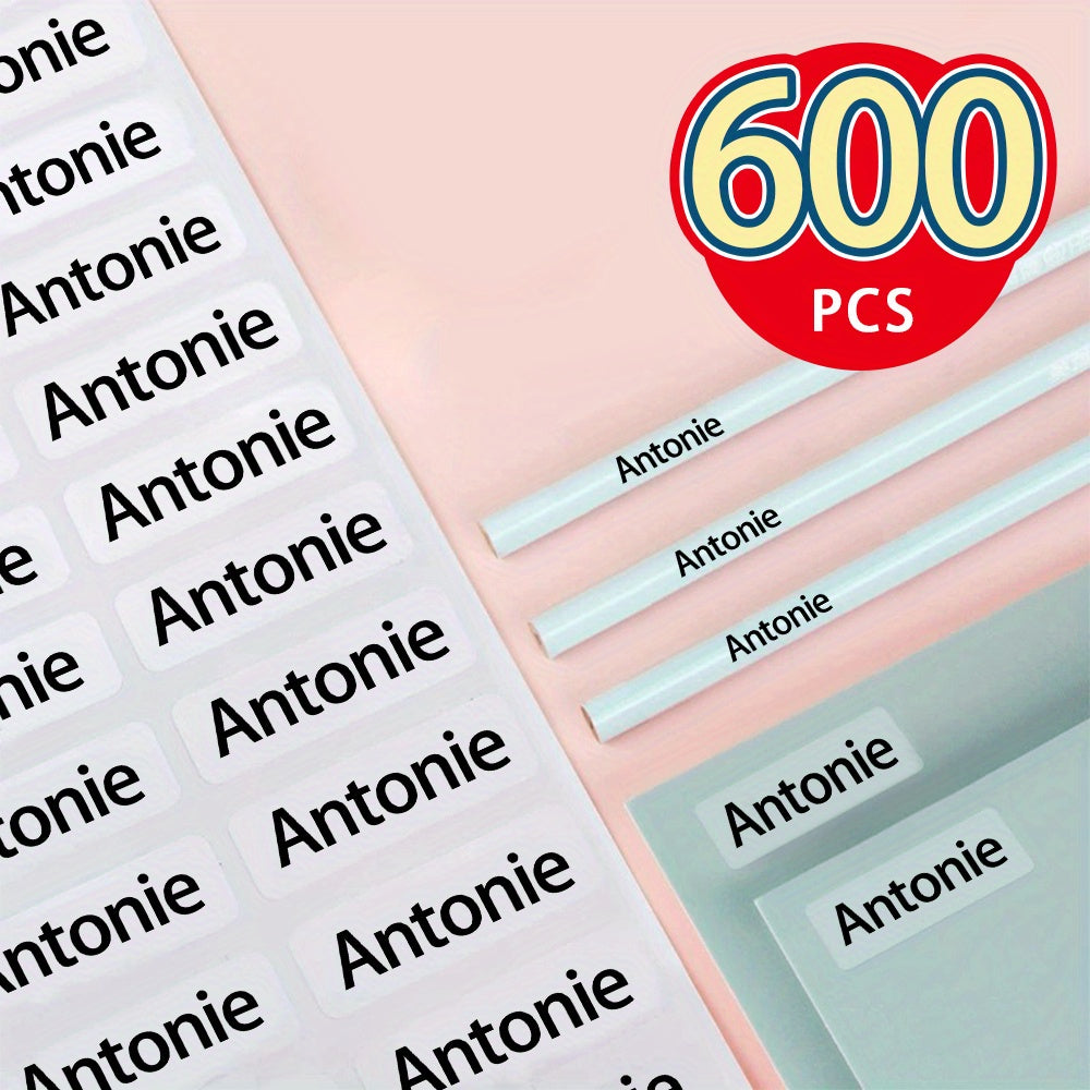45 900  minimalist transparent name stickers