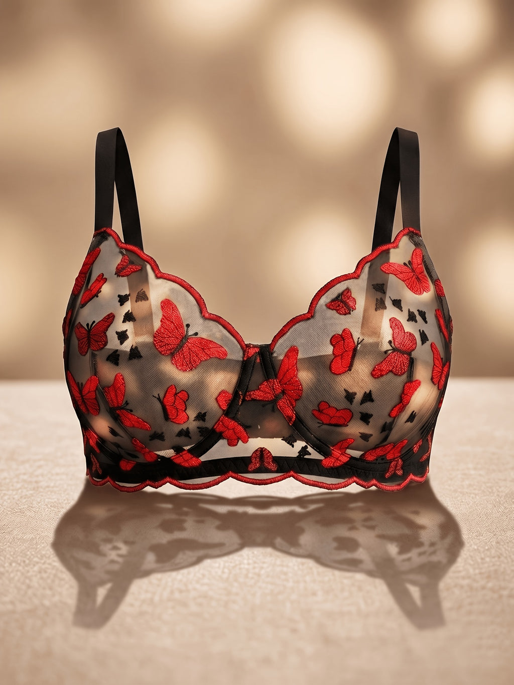 1pc womens plus size bra embroidery   comfortable