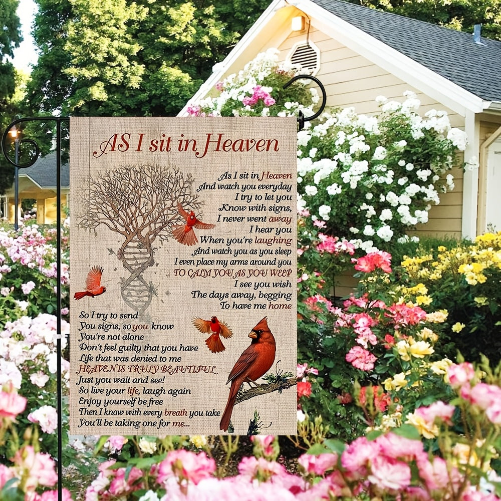 1pc memorial   garden flag rest in heaven a