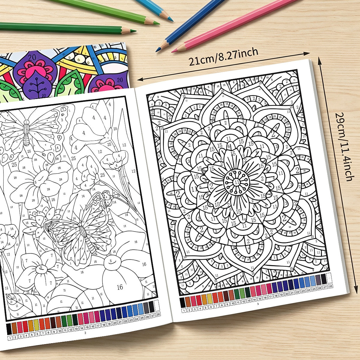 color   book   relaxing mandala floral